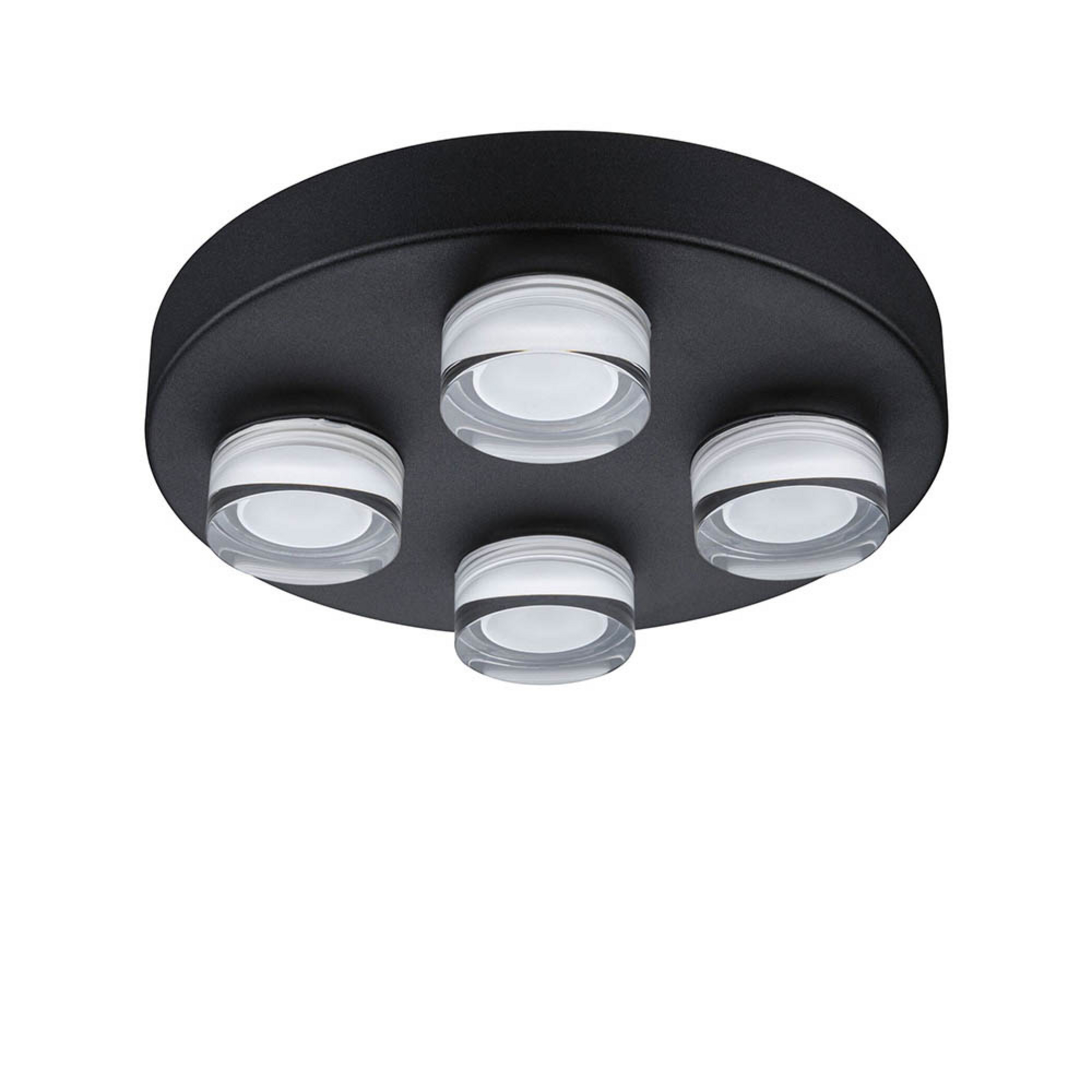 Kame 4 applique/plafoniera IP44 nera - Paulmann