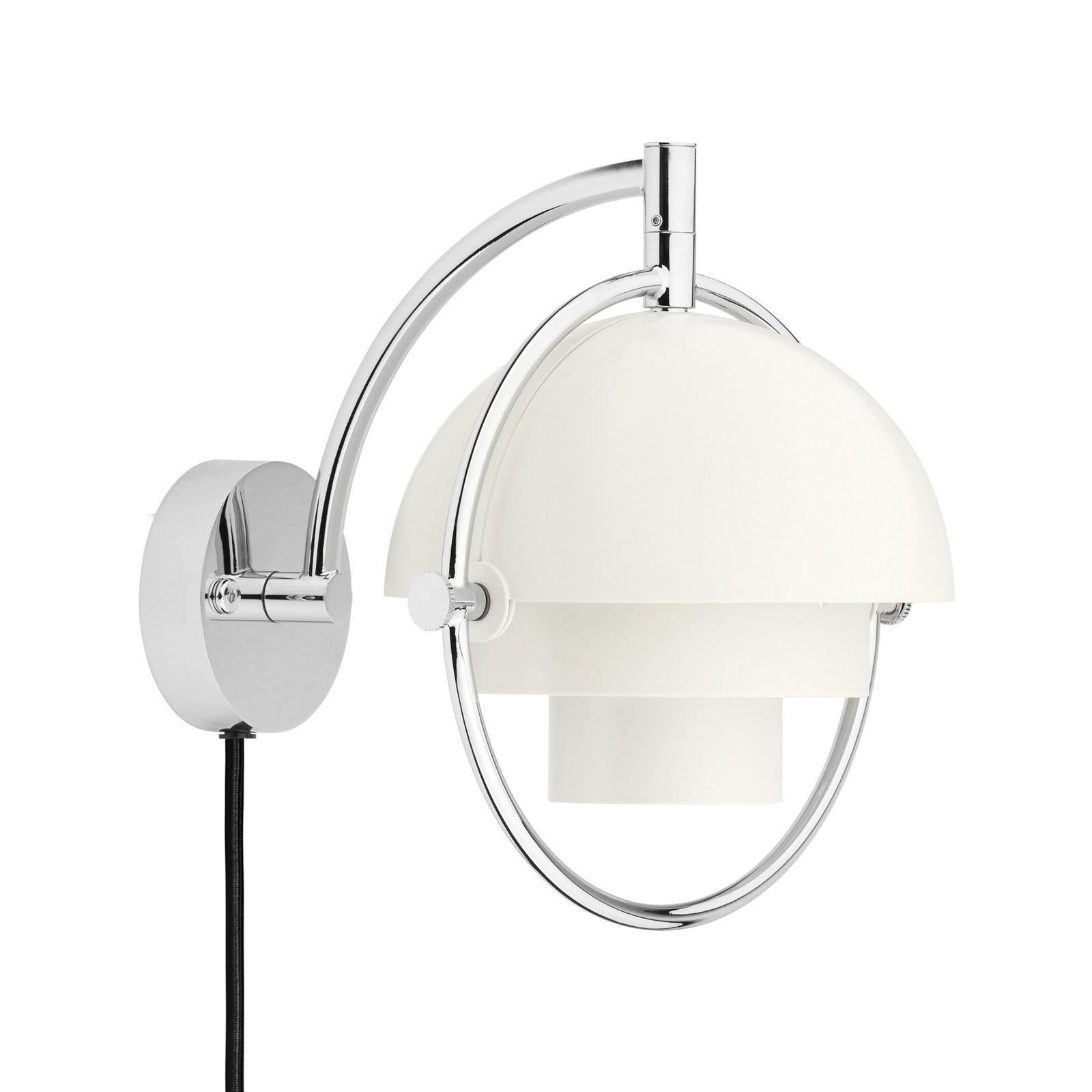 Multi-Line Wandleuchte chrom/weiß Metall G9 - GUBI