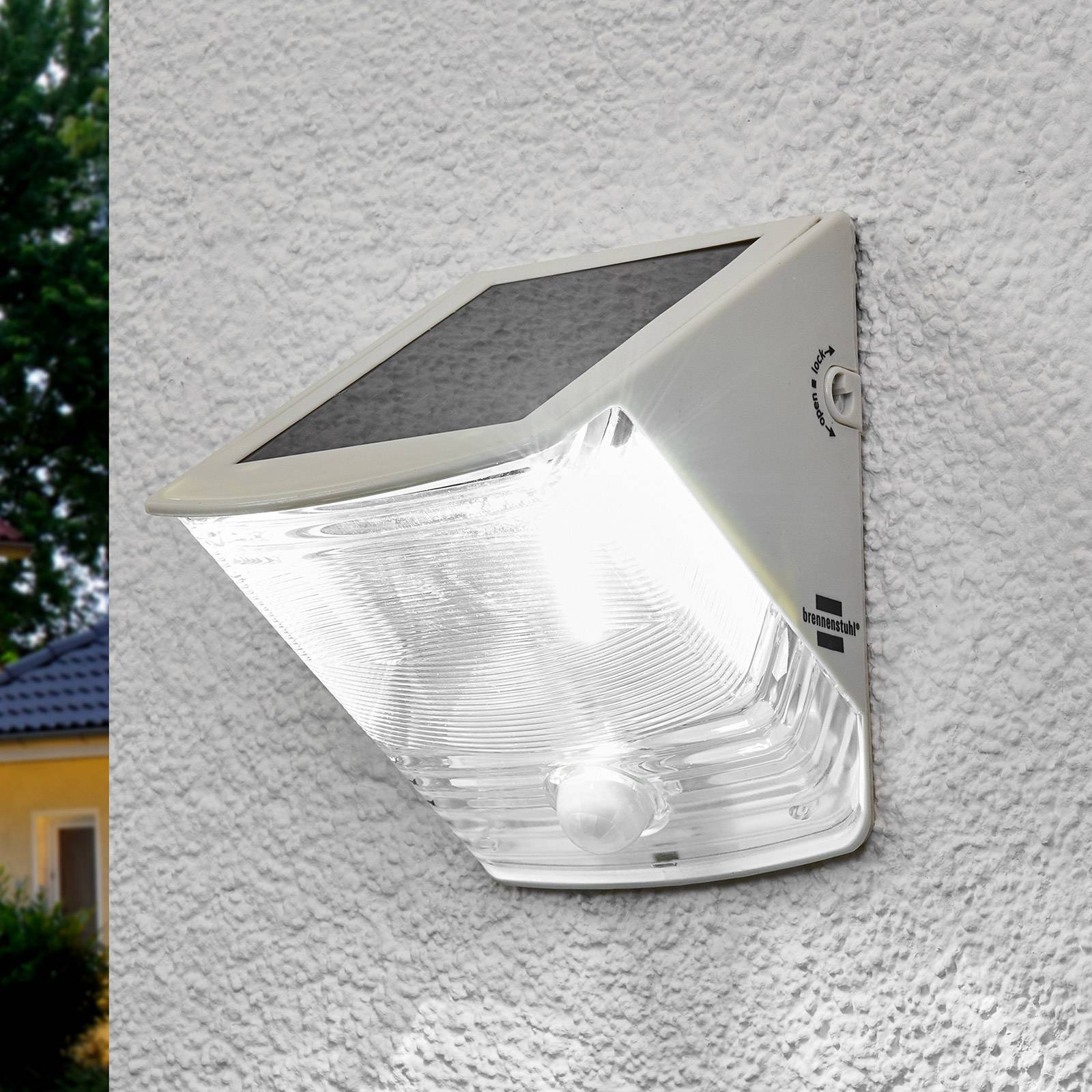 Applique LED solaire SOL 04 IP44 blanc