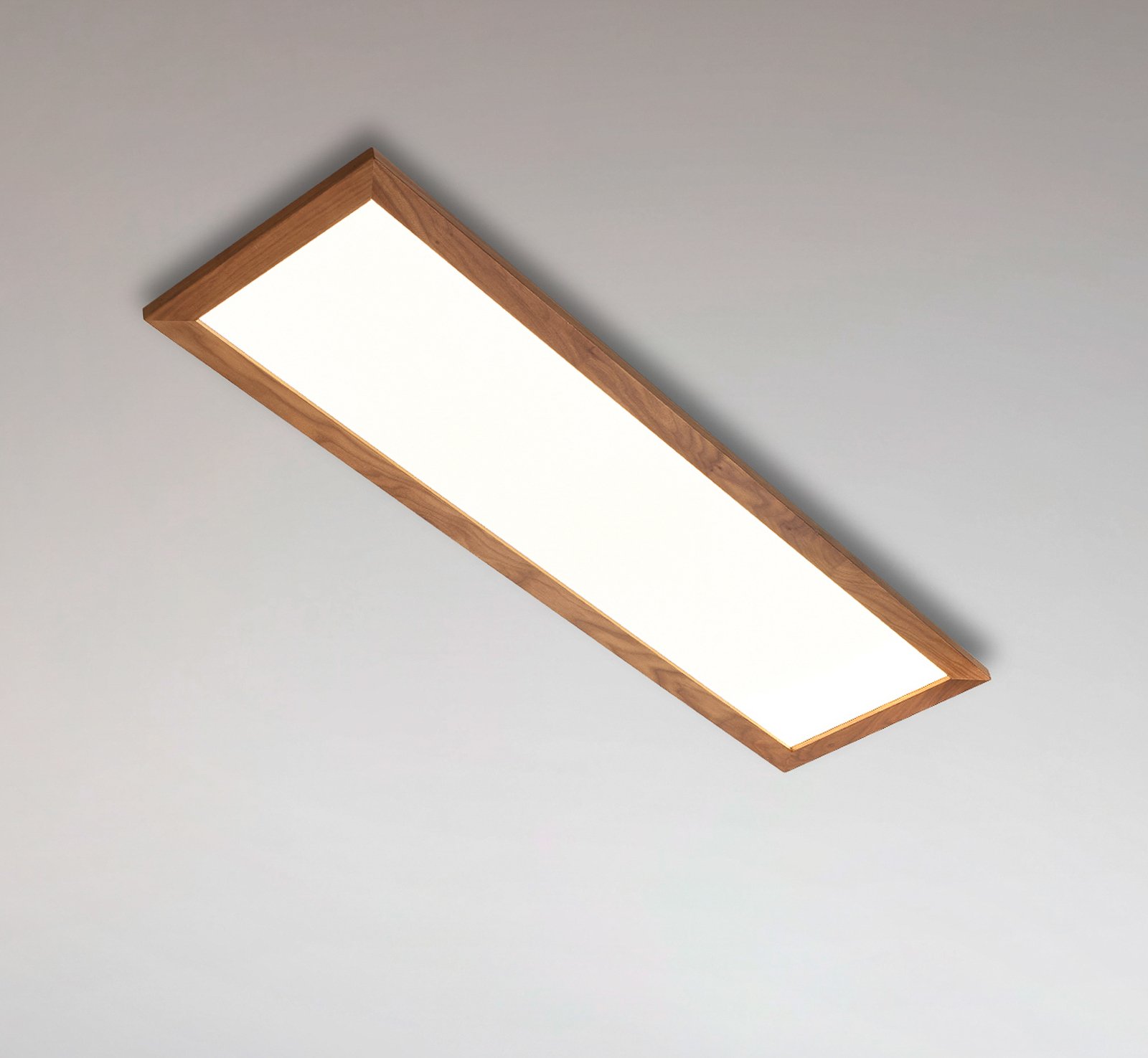 Quitani LED-Panel Aurinor, Nussbaum, 125 cm