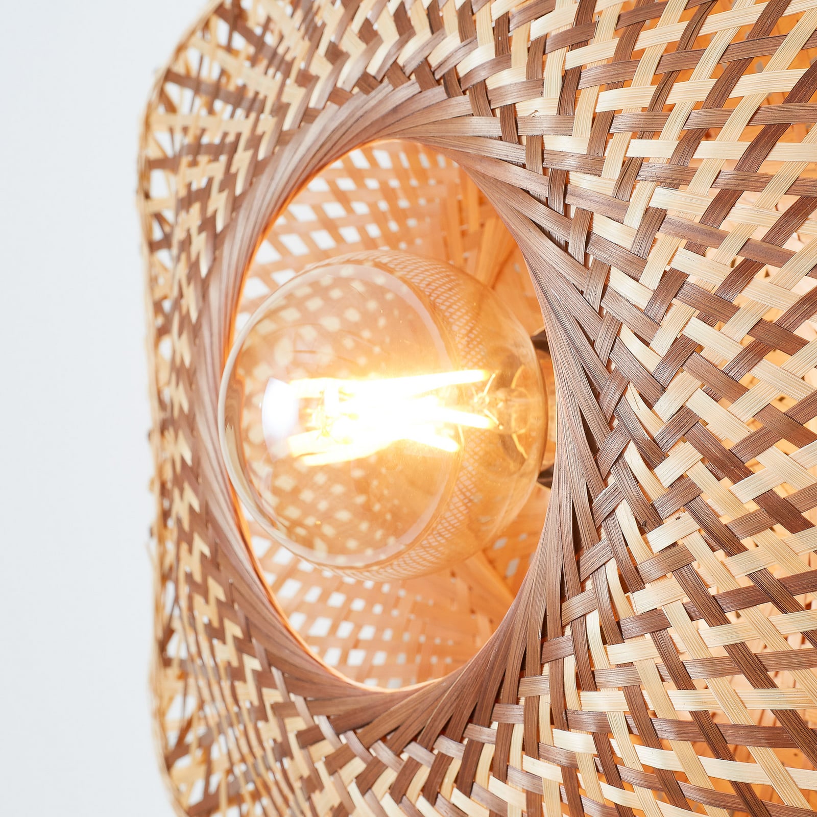 GOOD & MOJO Applique murale Madura, Ø 60 cm, naturel/marron, prise