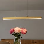 LED hanging light Vayana, length 190 cm, sand-coloured, metal, CCT