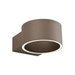 Clipse LED-Wandleuchte, bronce, Aluminium, Ø 15 cm - PURE