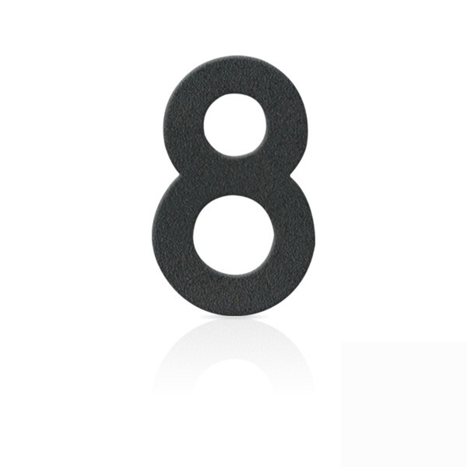 Stainless house numbers figure 8, graphite grey