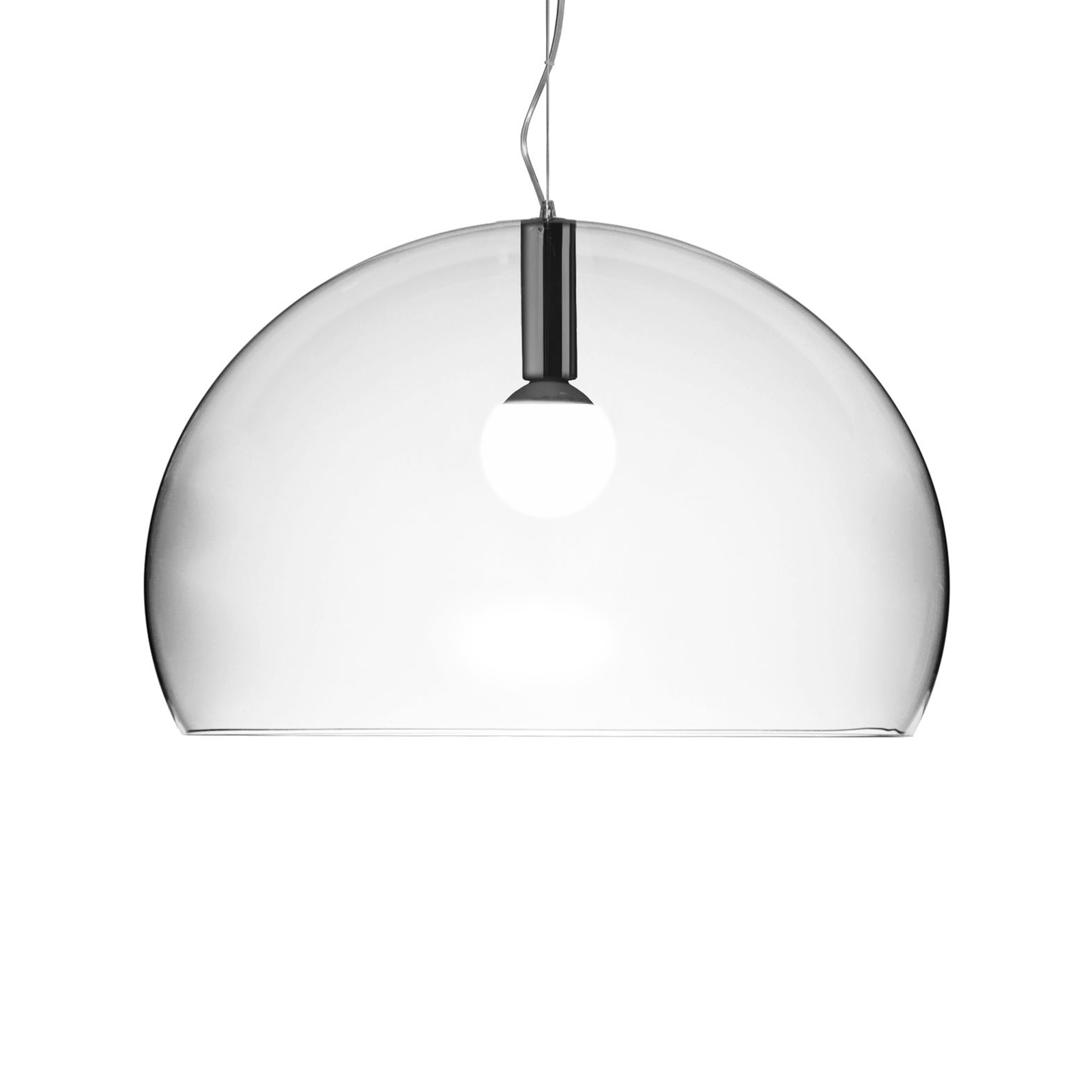 Big FL/Y - designer LED hanging light, transparent