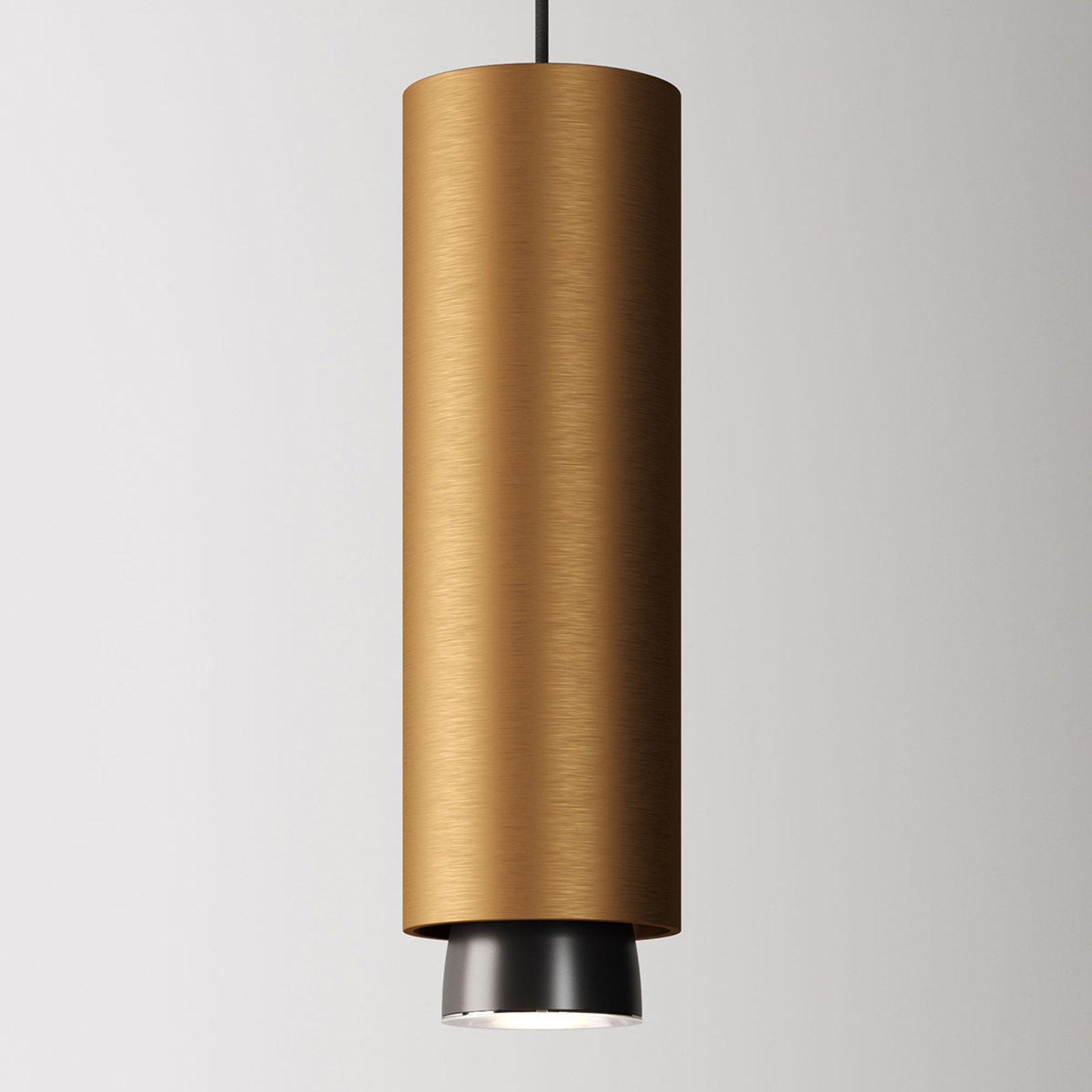 Fabbian Claque lampa wisząca LED 30 cm brązowa