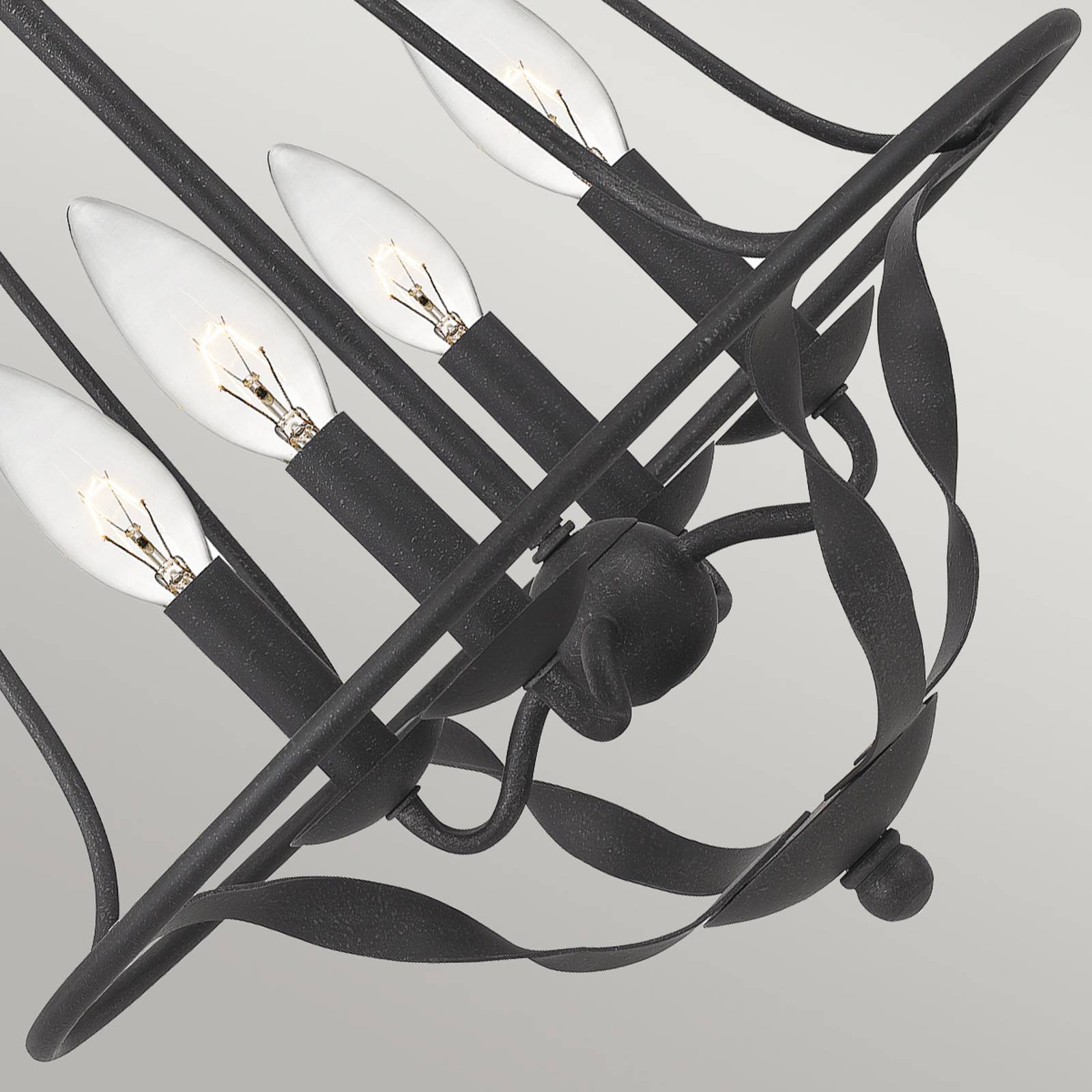 Image of QUOIZEL Suspension Bradbury, à 4 lampes, grise 5024005660712