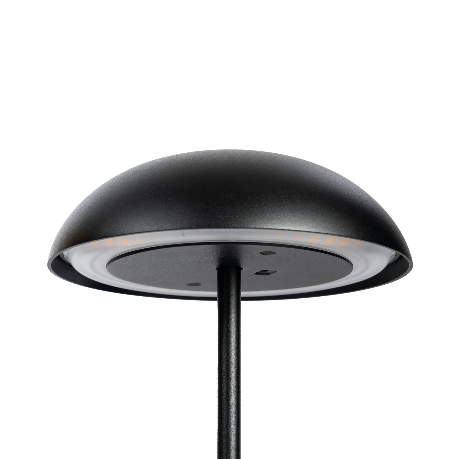 Arcchio lampe de table LED rechargeable Thenra, noir, support mural