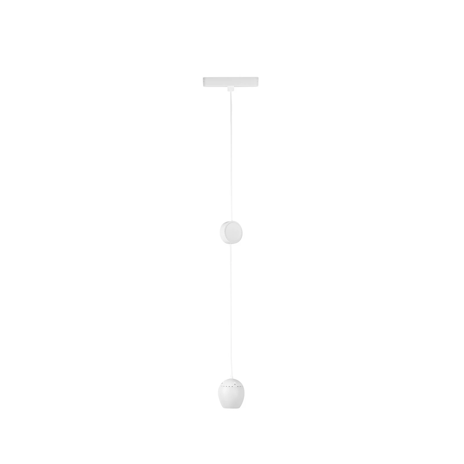 Lindby LED-Pendelleuchte Lumaro, weiß, Ø 6,2 cm, 48V,dimmbar