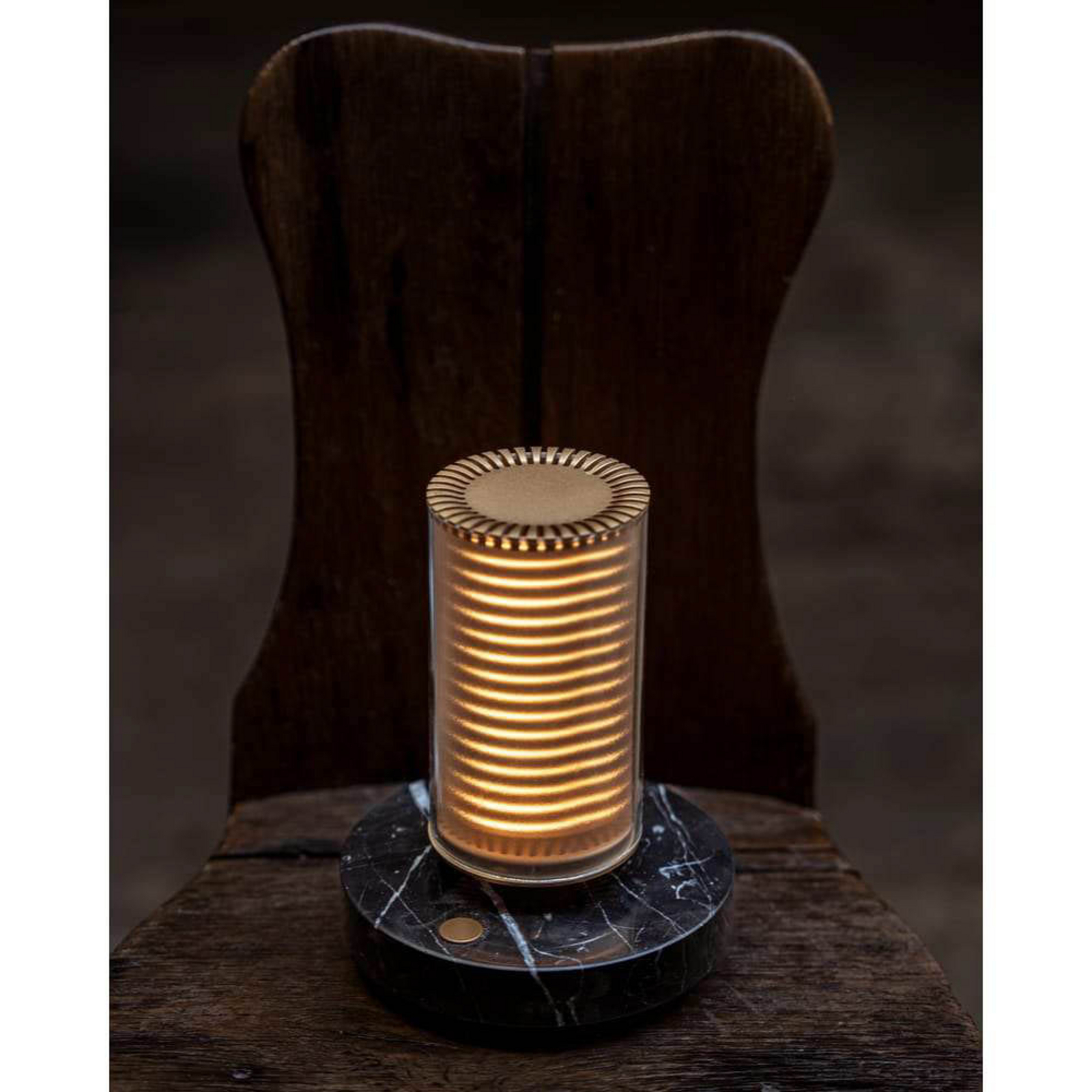 La Lampe Frechin Portable Lampe de Table Ø13x16,6 Golden/Black - DCW