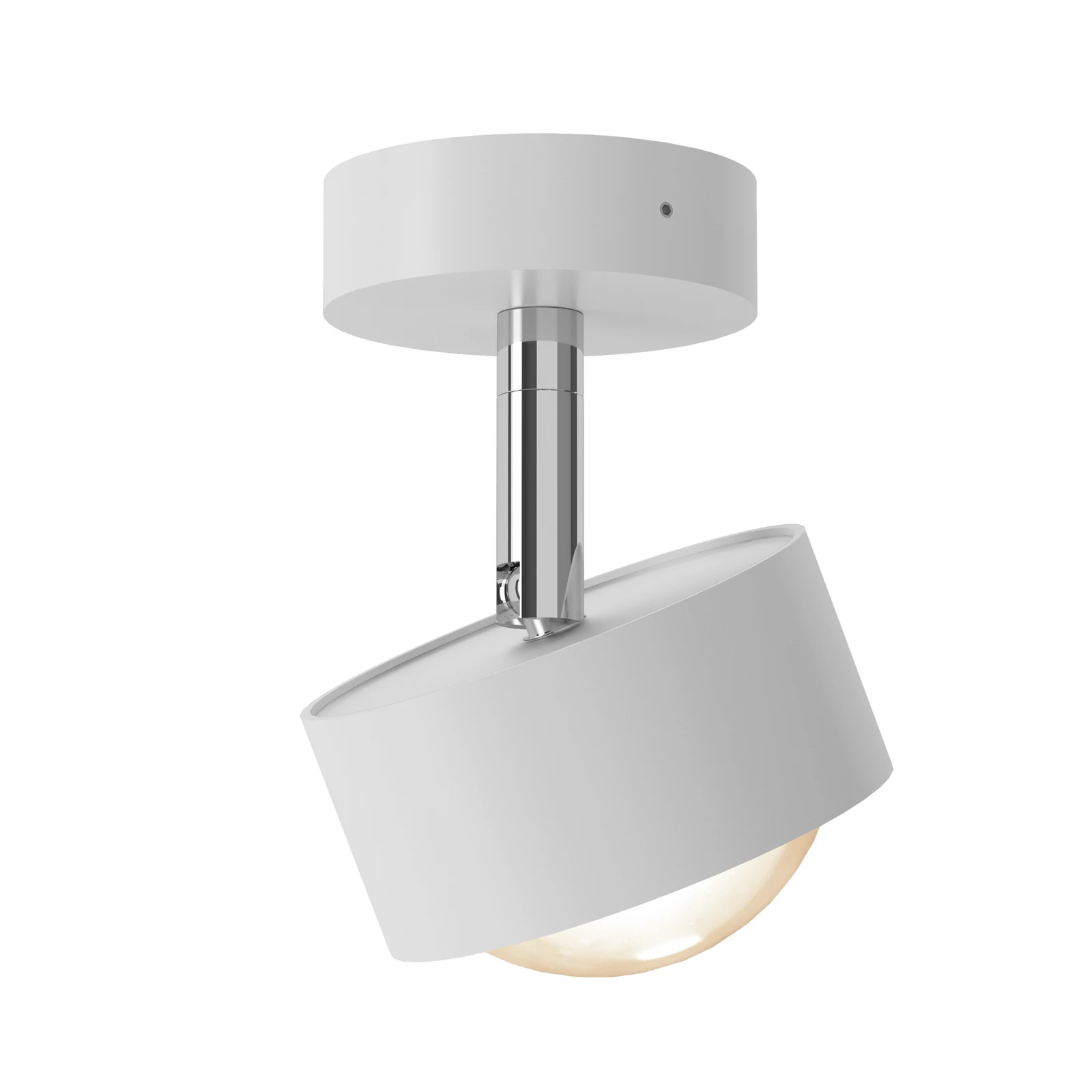 Puk! 80 Turn Up/Downlight Linse matt weiß/chrom