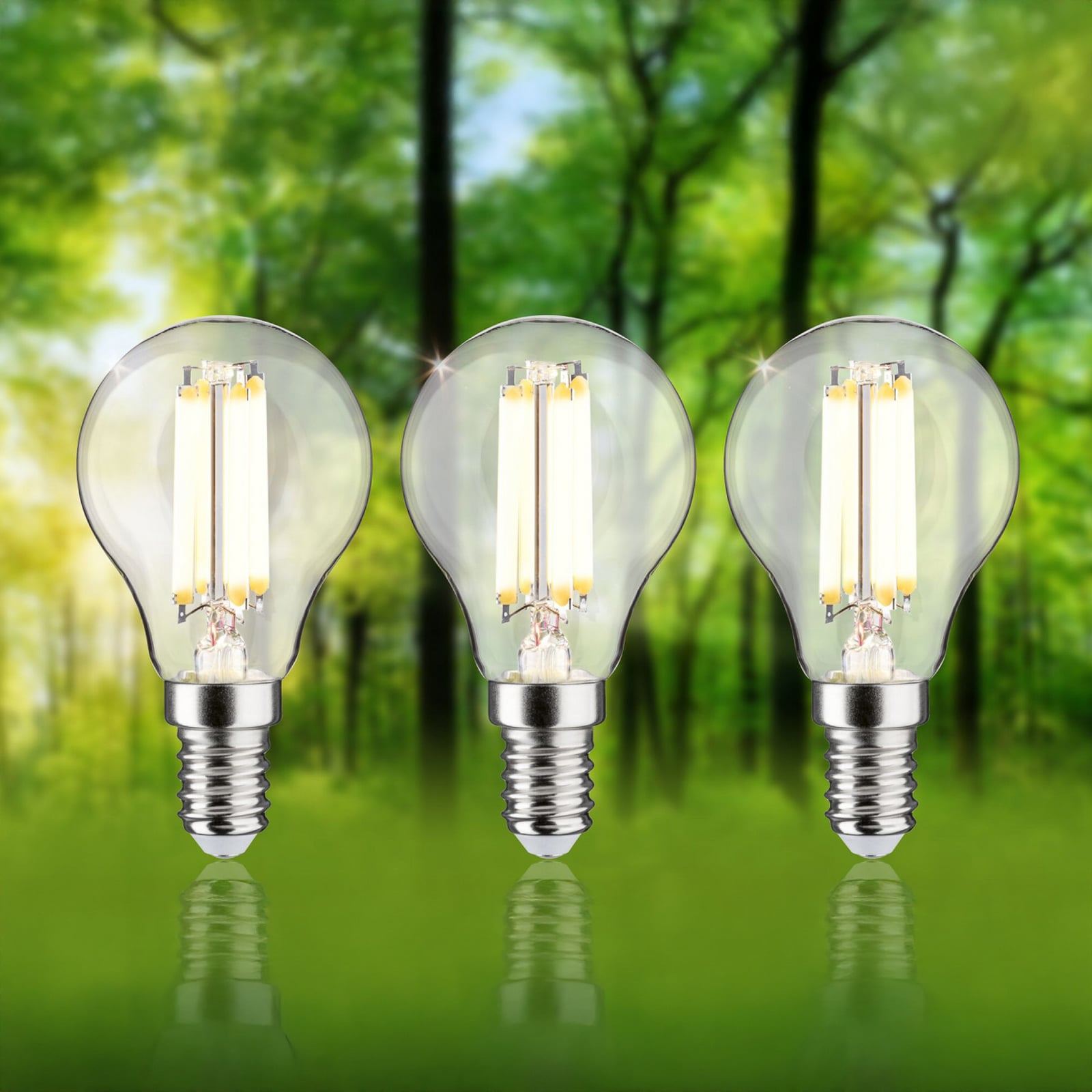 Paulmann Eco-Line LED Teardrop Bulbs E14, Set of 3, 2.5W, 3000K, 525lm Paulmann Eco-Line LED Teardrop Bulbs E14, Set of 3, 2.5W, 3000K, 525lm