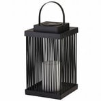 Sophelia solar LED patio light, black, rattan
