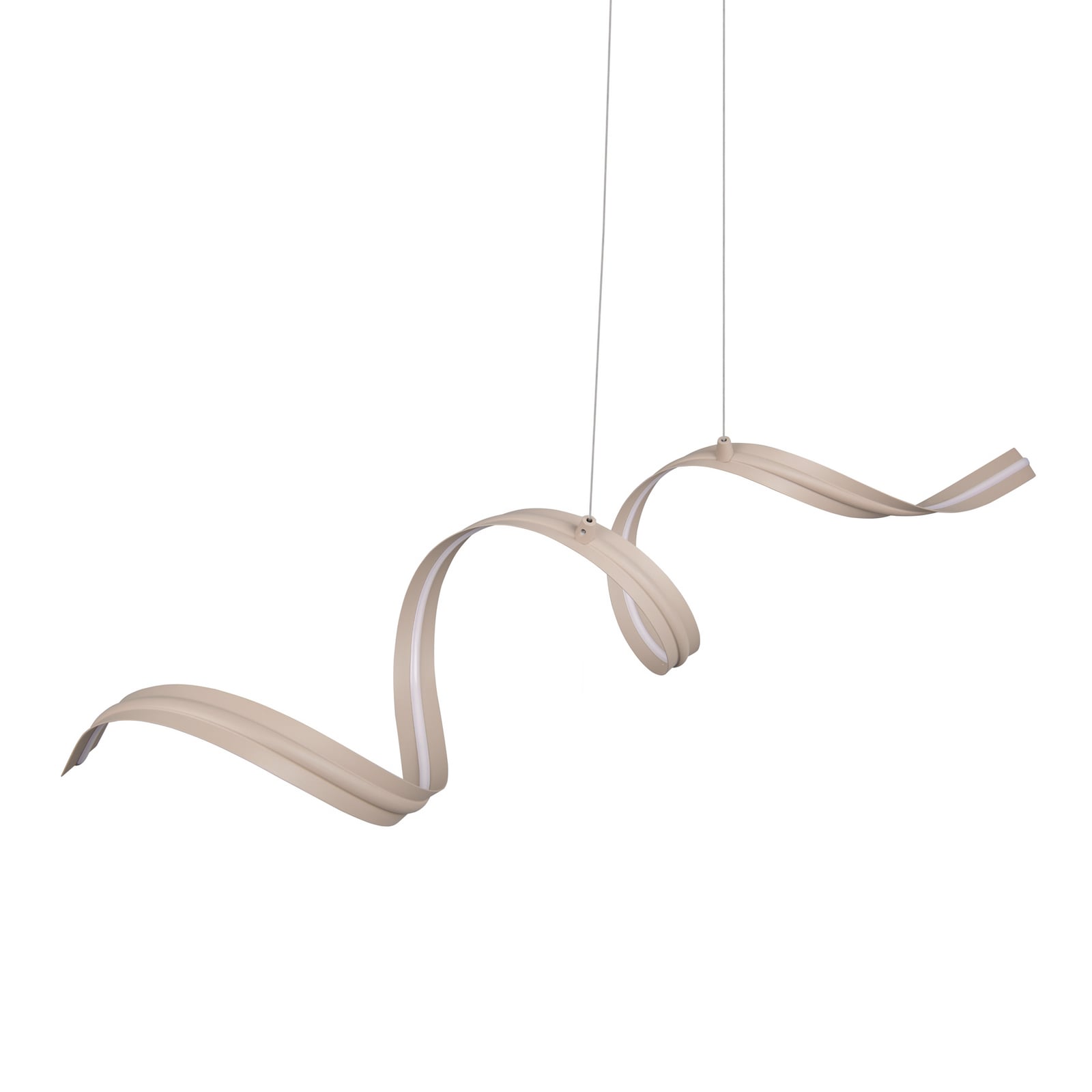 LED-hængelampe Tivor, beige, metal, 3.000 K LED-hængelampe Tivor, beige, metal, 3.000 K