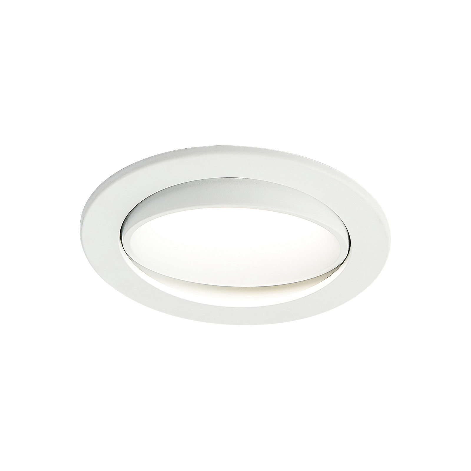 Arcchio LED recessed light Katerin, white, swivelling, set of 10