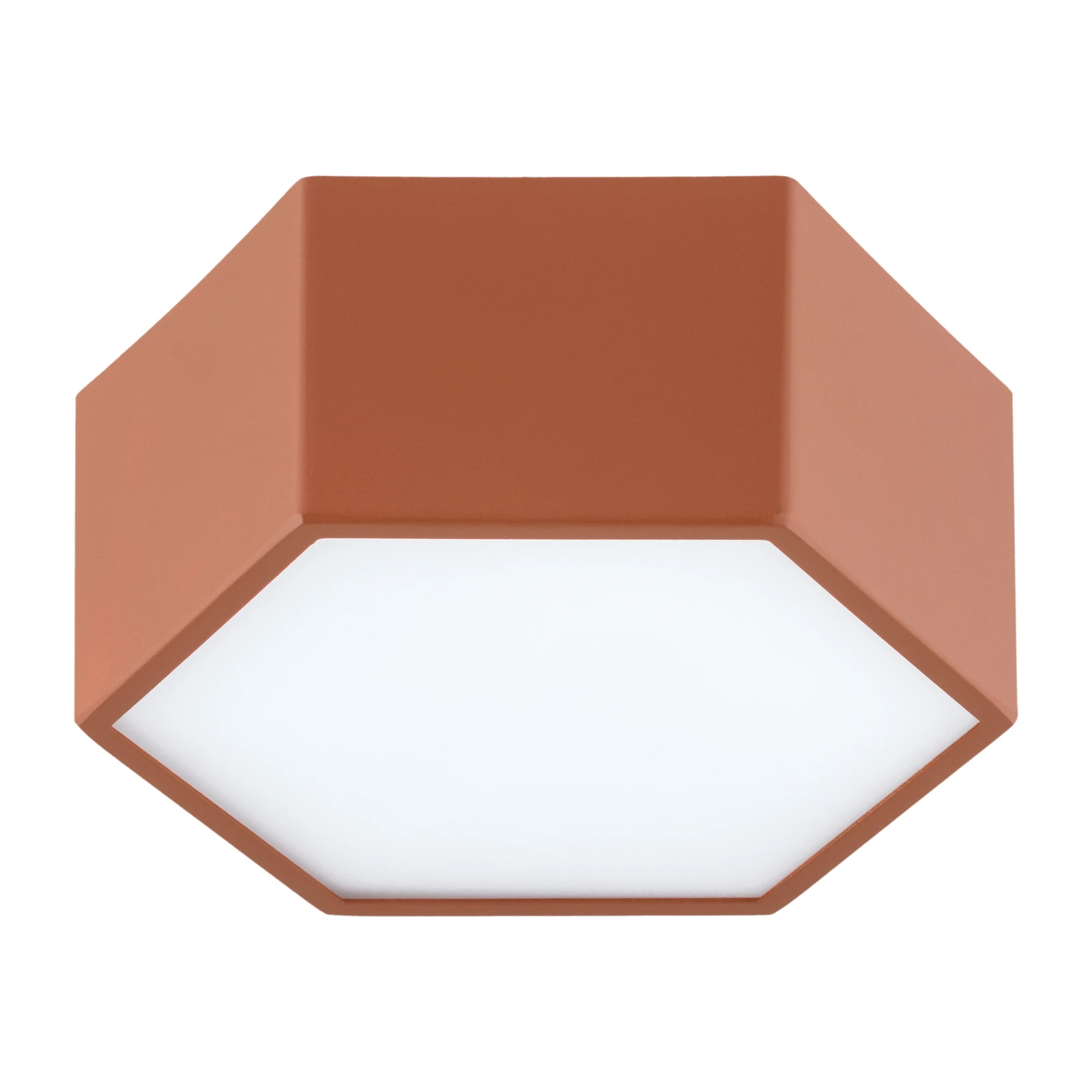 LED-Deckenleuchte Libre, terracottafarben, Stahl, 3.000 K