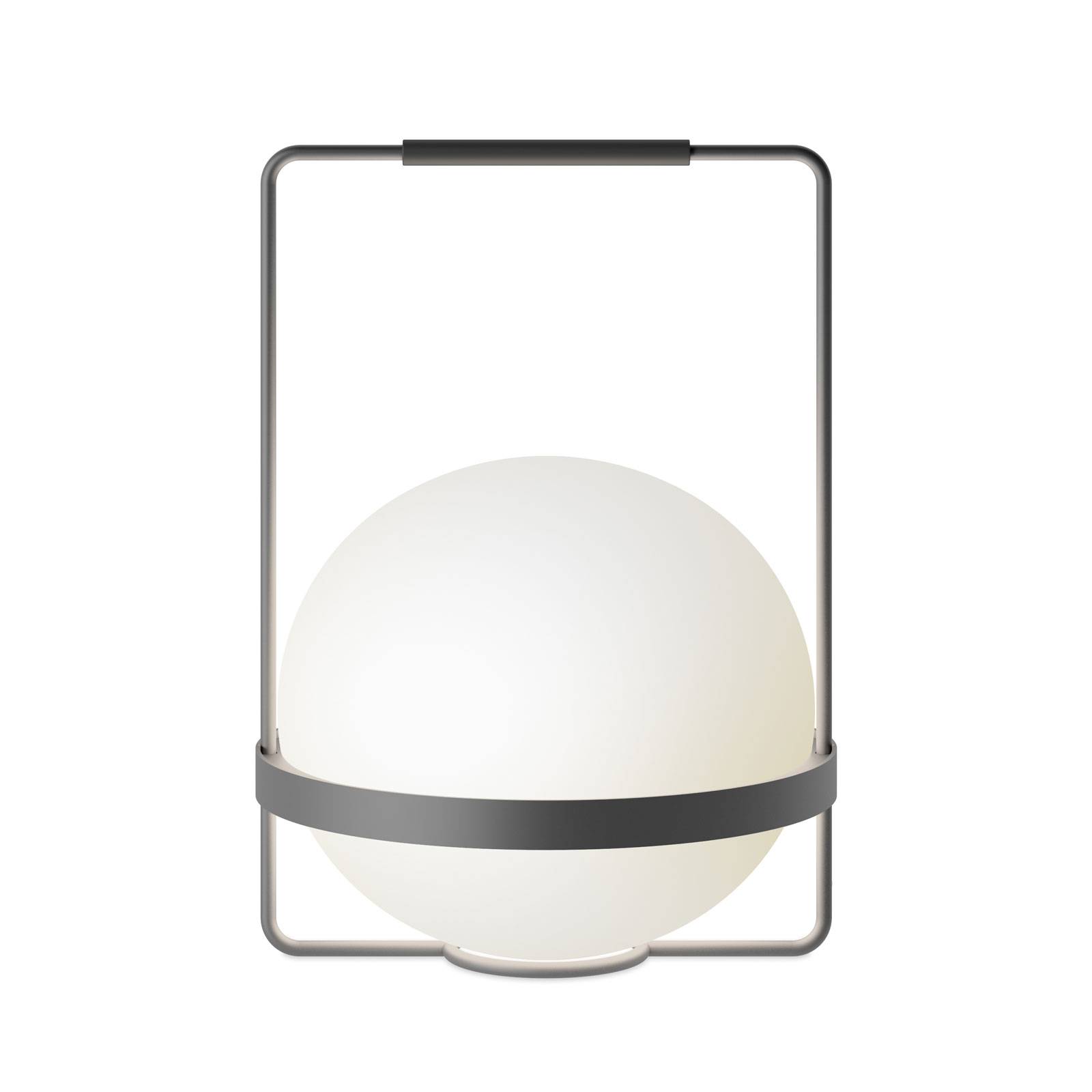Lampa stołowa LED Vibia Palma 3740 wykonana ze szkła, grafitowa