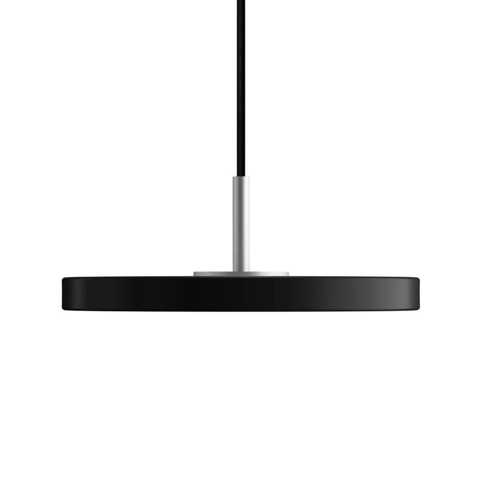 Asteria Pendel Micro Black/Steel Top UMAGE - Spisestue - Metal billede