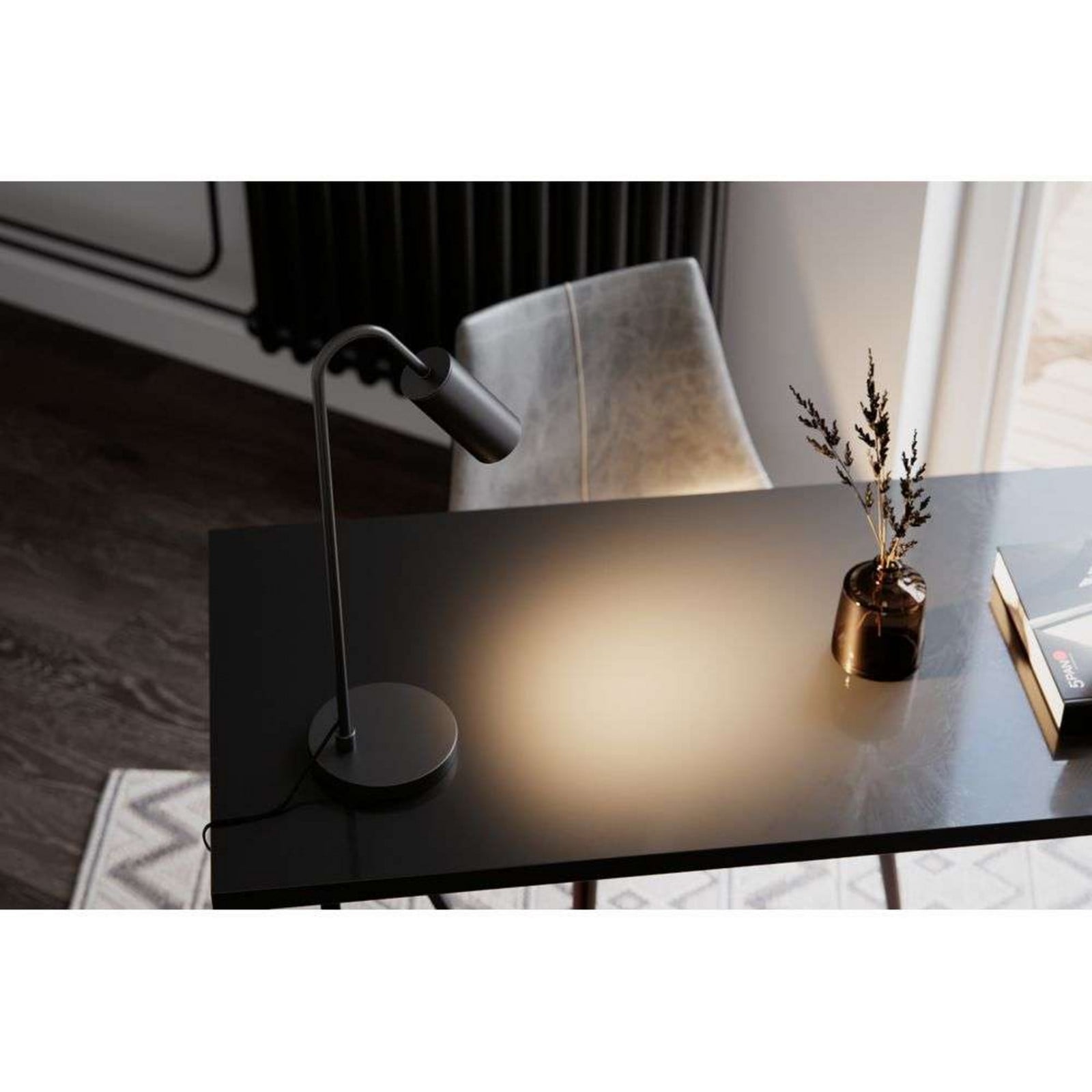 Curve bordslampa Matt Black By Ryd&eacute;ns - Vardagsrum - Metall