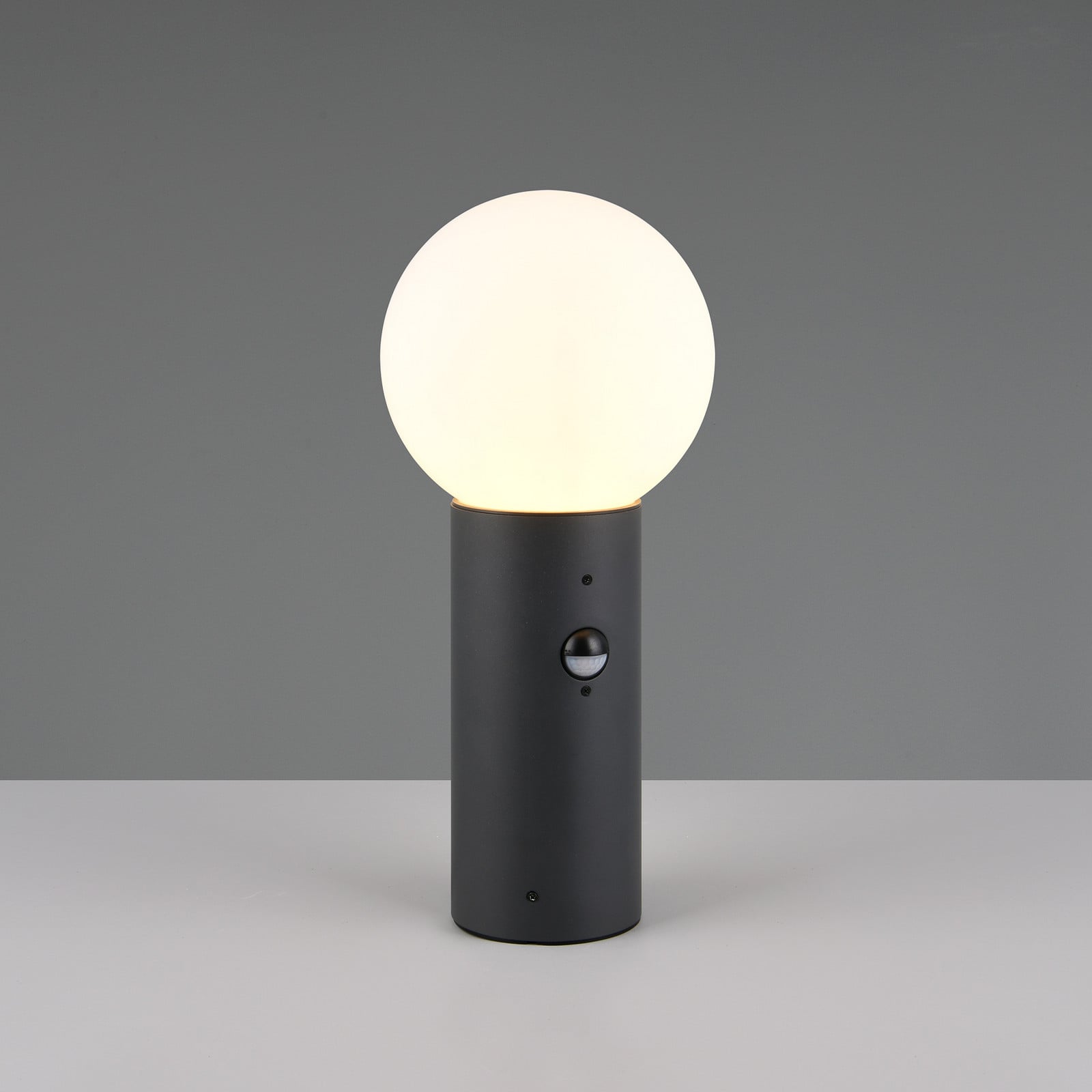 Trio Lighting Lampă cu soclu Mures antracit înălțime 40 cm metal senzor - Modern - Aluminiu