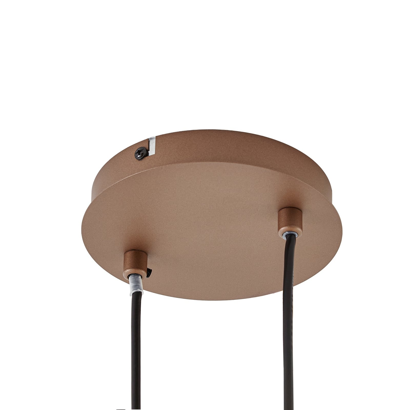 Lindby Isamer pendant light, coffee brown/amber, length 130 cm Lindby Isamer pendant light, coffee brown/amber, length 130 cm
