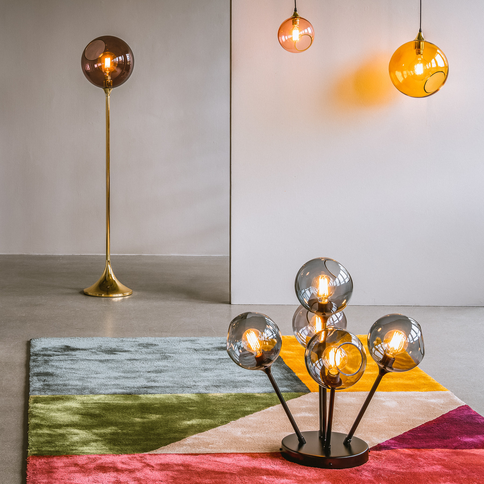 Ballroom Molecule Hanglamp Black/Smoke - Design By Us