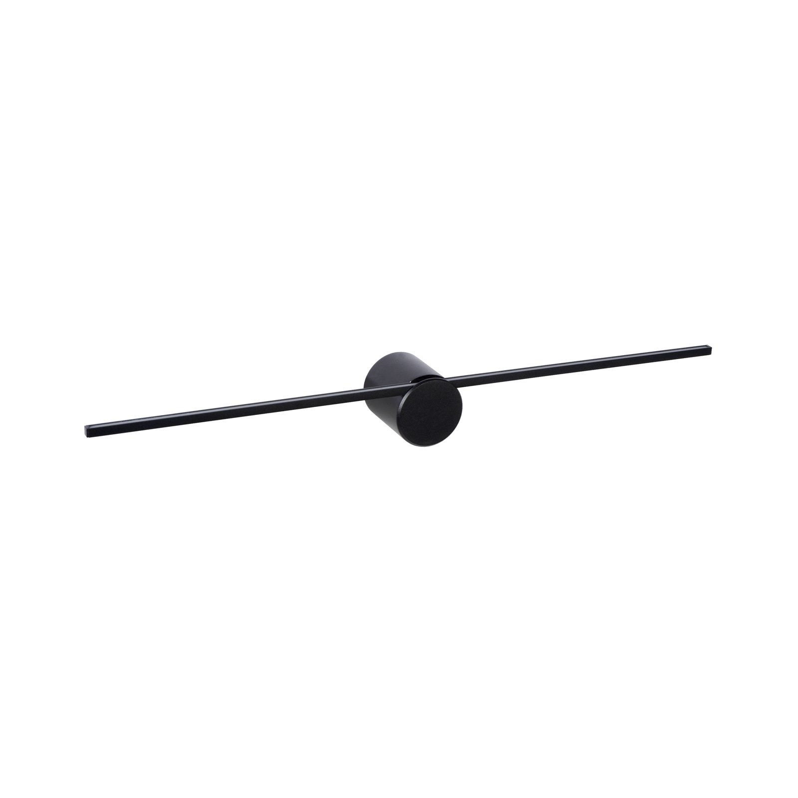 Aplique de pared LED Mizar, 60 cm, negro, IP44