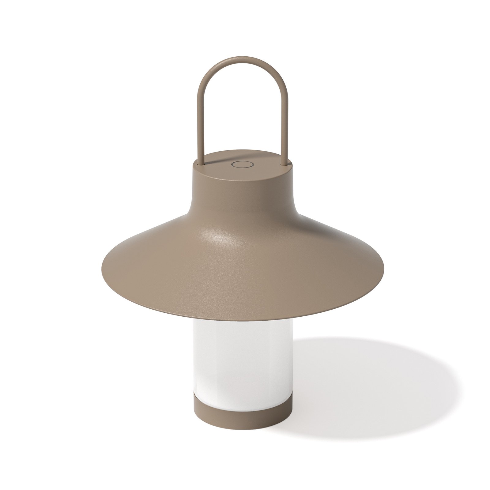 LOOM DESIGN Lámpara de mesa LED recargable Shadow Large, beige, IP65