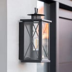 Außenwandleuchte Winchester, Laterne, schwarz/klar