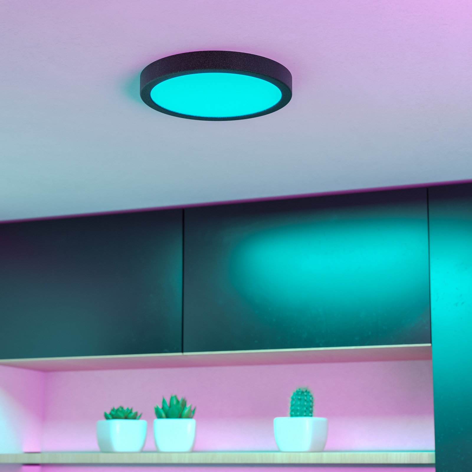 Lestenec Edale, 6x senčilo iz tkanine, kapučino, ovalno