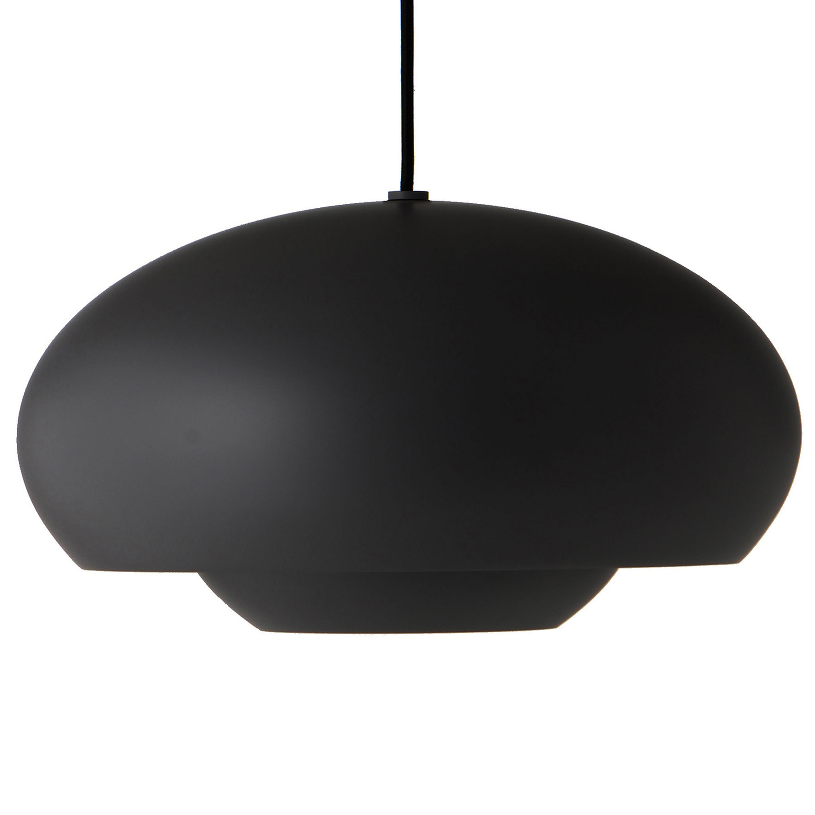 FRANDSEN Champ hanglamp, Ø 38 cm, zwart mat
