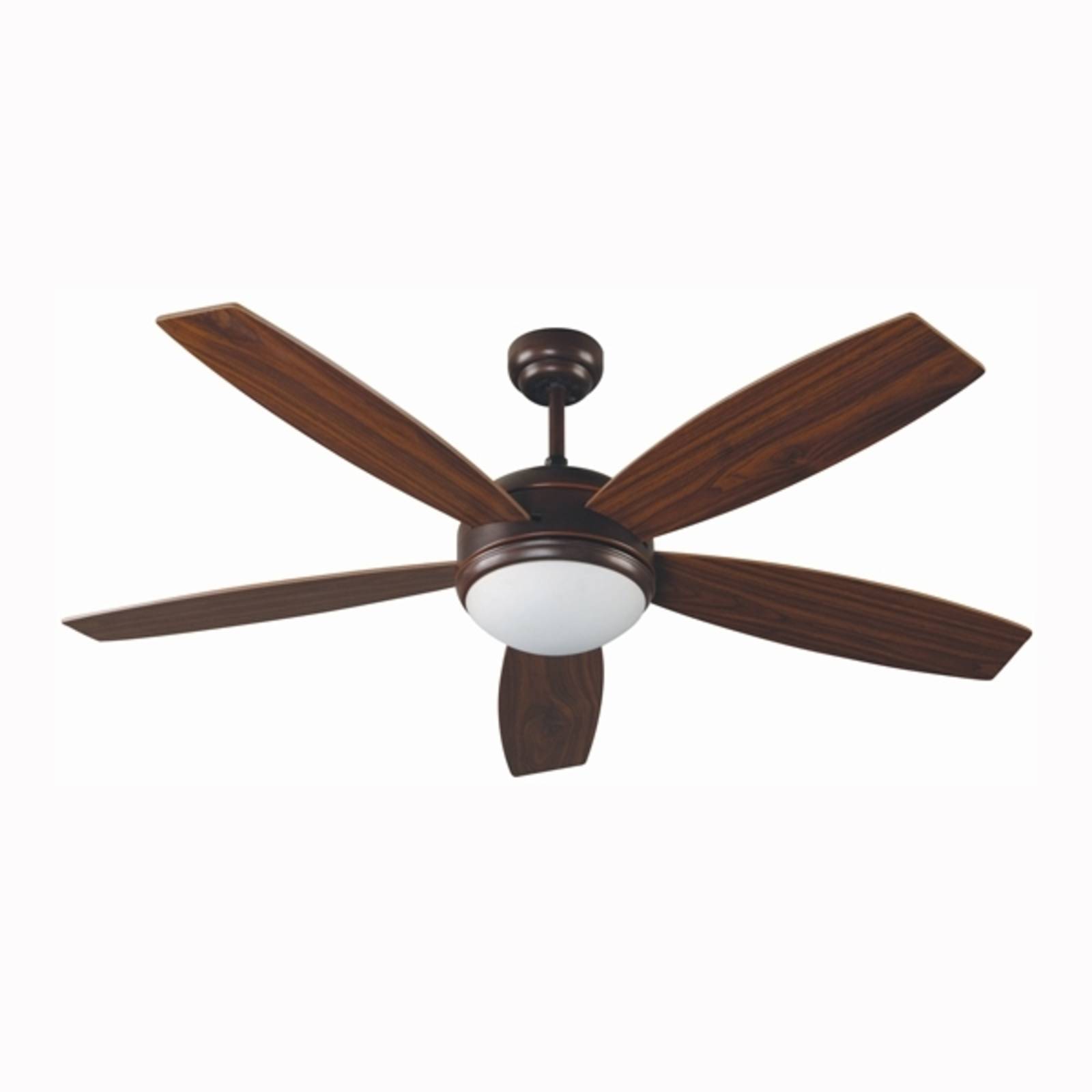 Vanu ceiling fan, walnut/brown, remote control