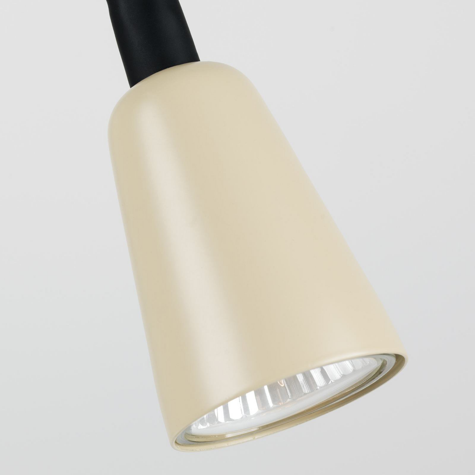 Lampada da tavolo Dotty, kaki, altezza 45 cm, base, dimmerabile, GU10