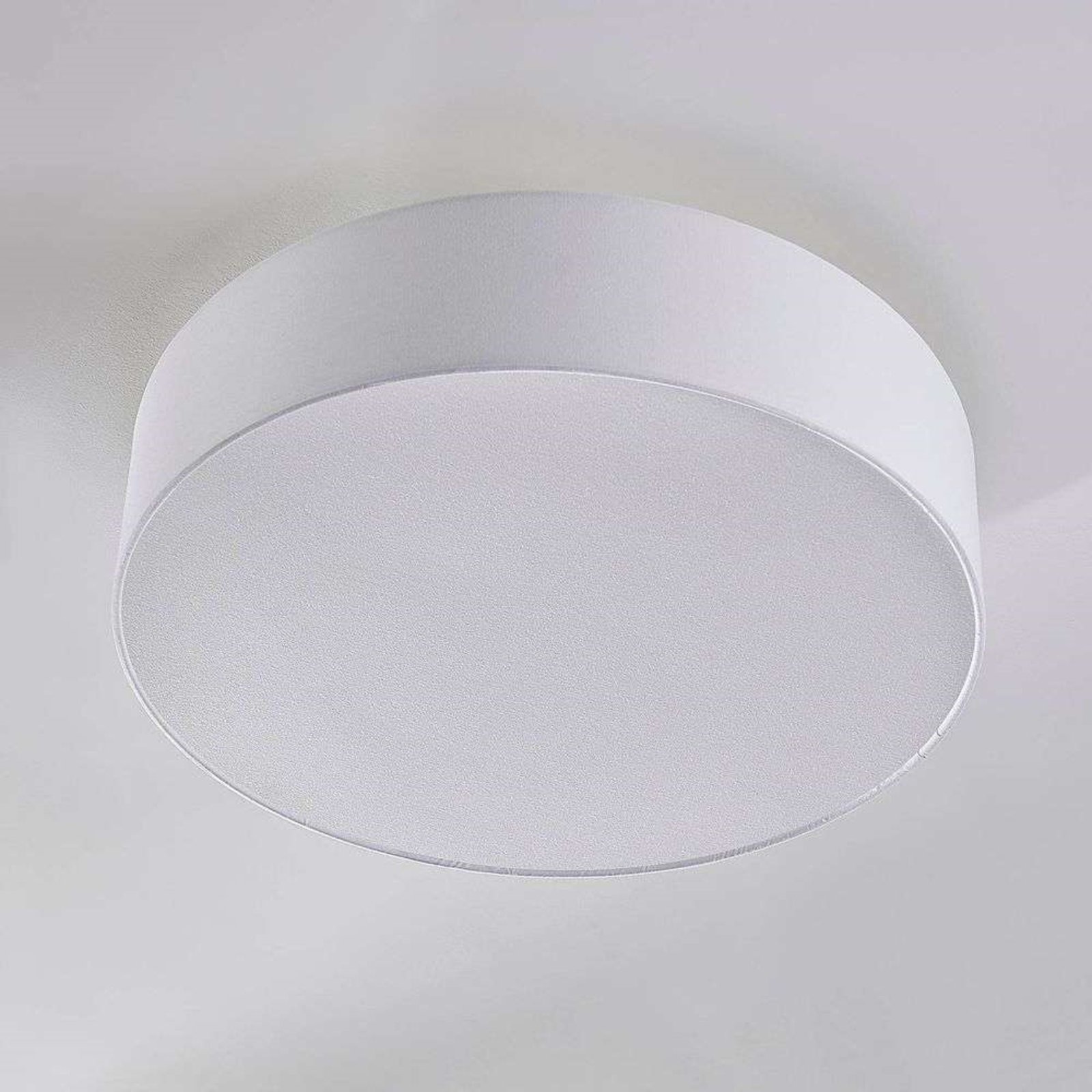 Sebatin Ceiling Lamp Ø50 White/Nickel - Lindby