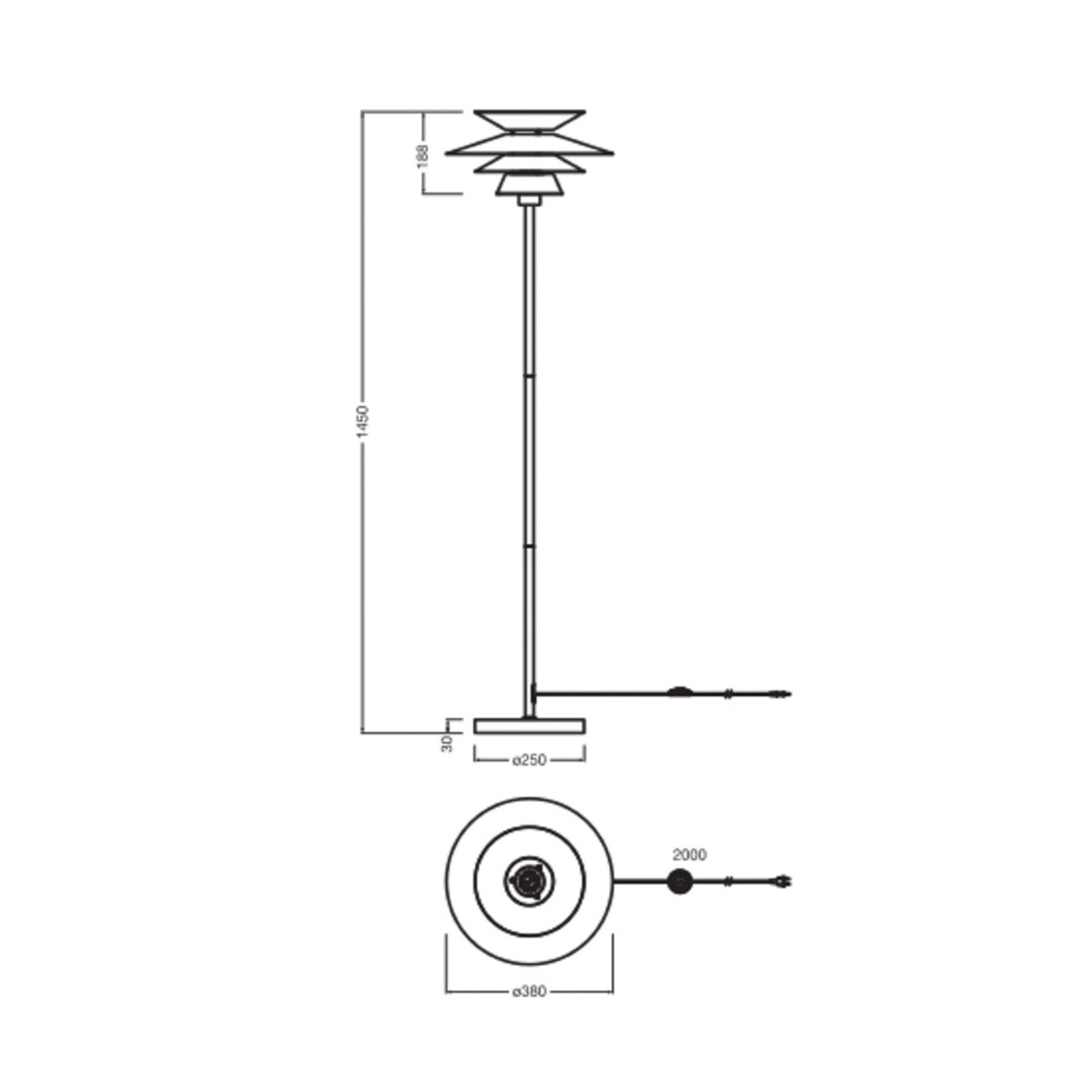 Λάμπα δαπέδου OSRAM Decor Element, μαύρη, ύψος 145 εκ., μέταλλο Λάμπα δαπέδου OSRAM Decor Element, μαύρη, ύψος 145 εκ., μέταλλο