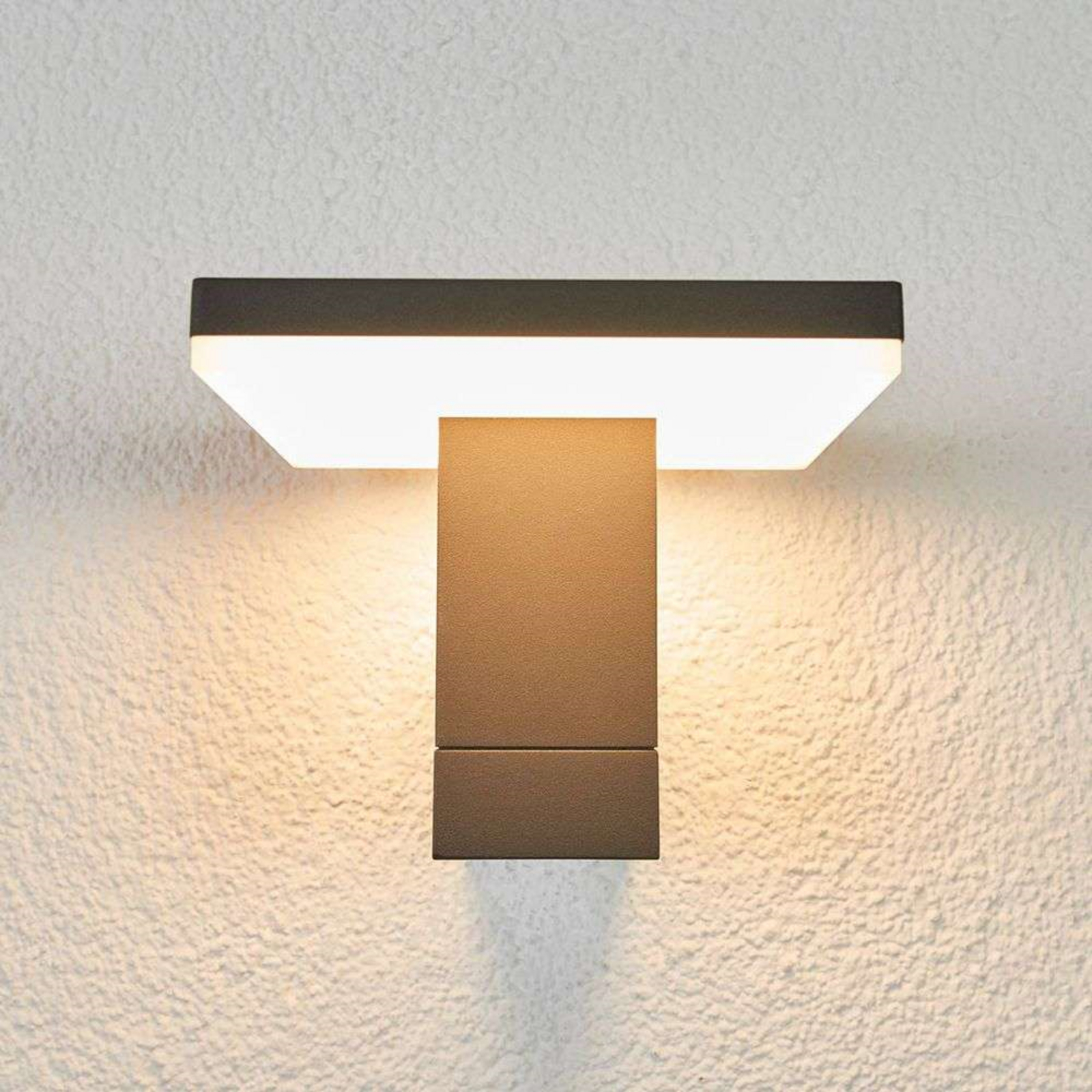 Olesia Buiten Wandlamp Dark Grey/Opal - Lucande