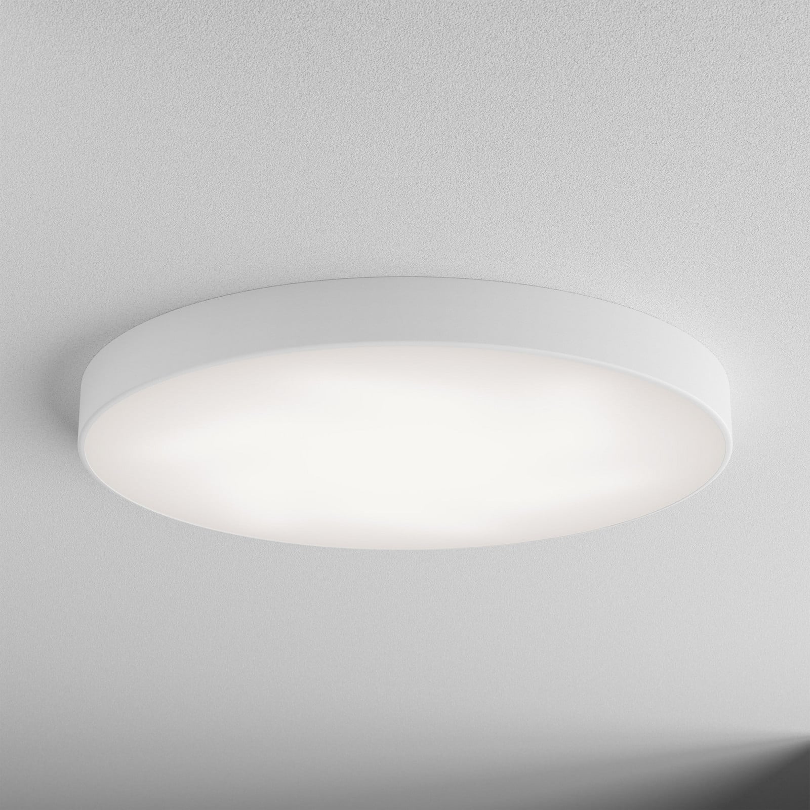 TEMAR LIGHTING Cleo plafonieră Ø 78 cm IP20 alb metal E27 - Camera de zi / sufragerie - modern - Sticlă