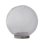 Vase Globe Bubbles, transparent/argenté, Ø 21 cm - AYTM