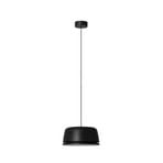 Peaks LED-hengelampe, svart, Ø 35 cm, dimbar, aluminium - Nola