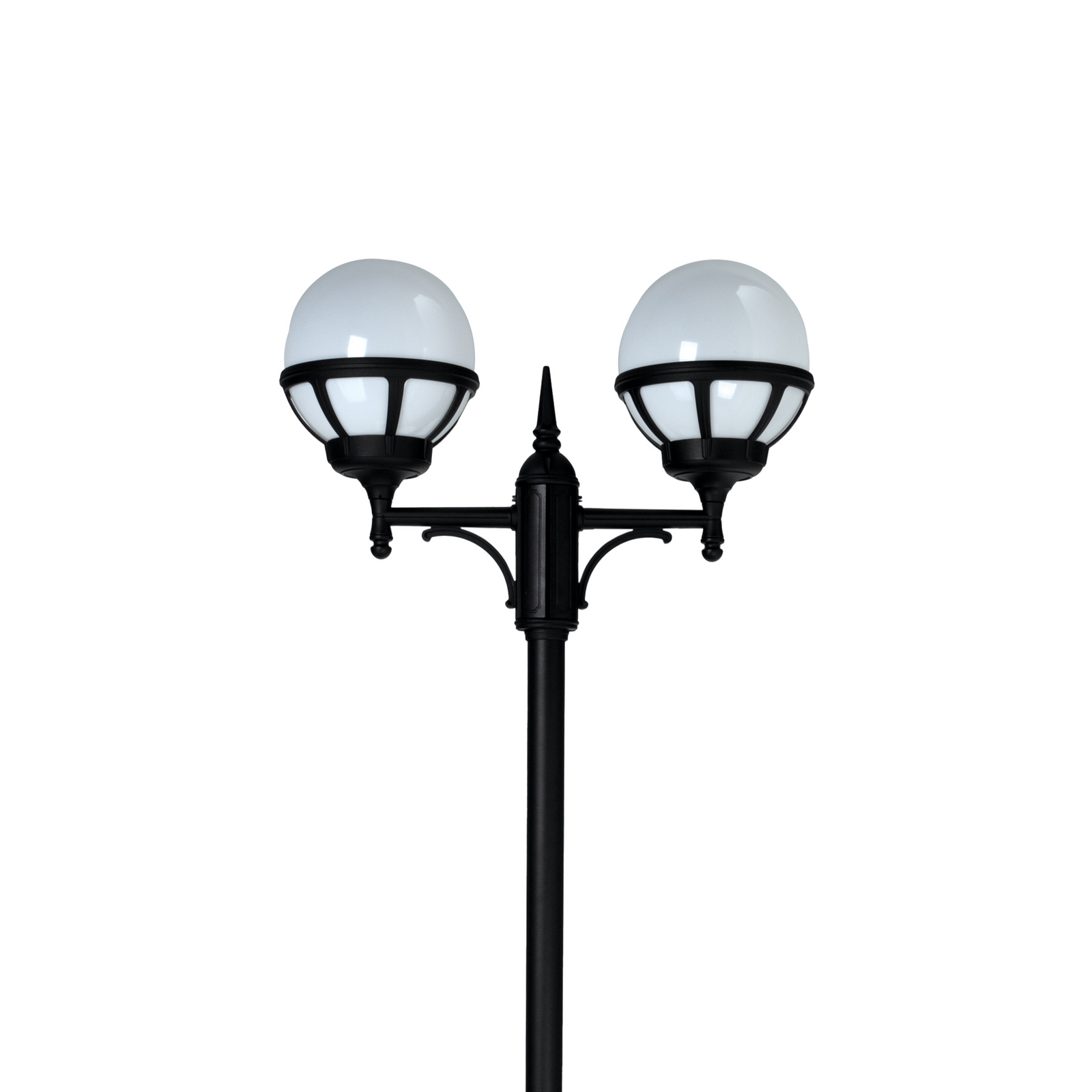 Bologna 2 Outdoor Park Lamp for Concrete Anchor Opal/Black - Norlys