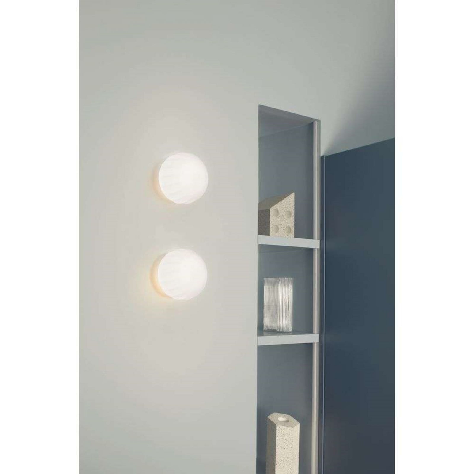 Lita Deckenleuchte/Wandleuchte Ø18 White Luceplan - Glas