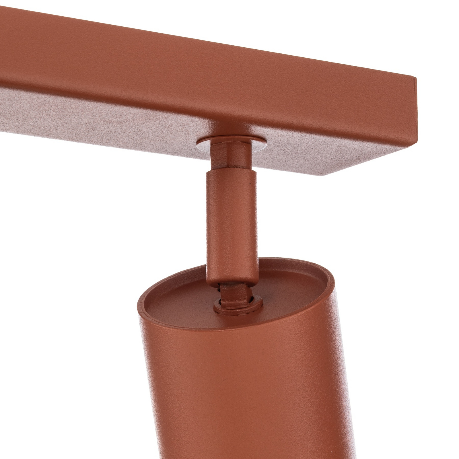 Spot de tavan Zoom, 4 becuri, roșu, oțel, GU10