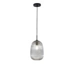 Hängelampe DUKE, grau, Ø 21 cm, Glas