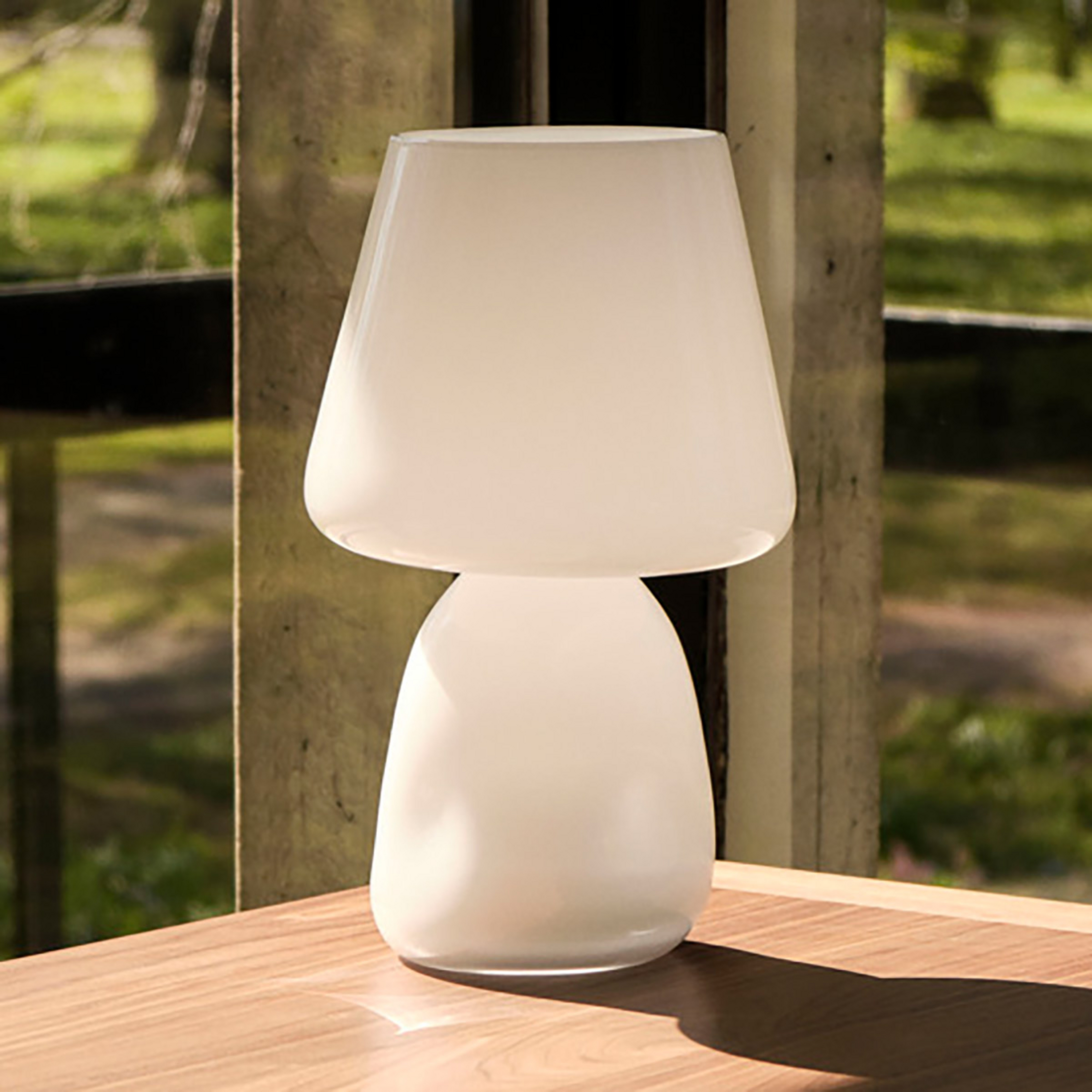 HAY Apollo lampe à poser en verre, blanche