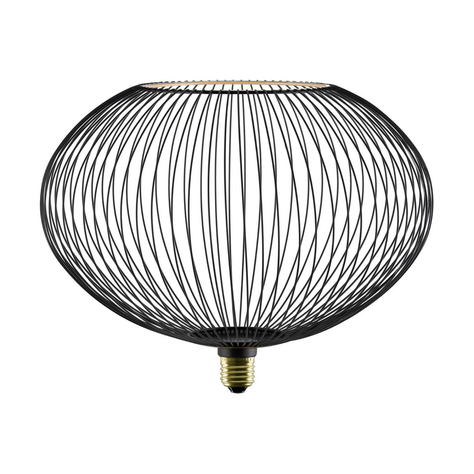 SEGULA LED Floating Filo schwarz Oval300 E27 6W 2.200 K dim.
