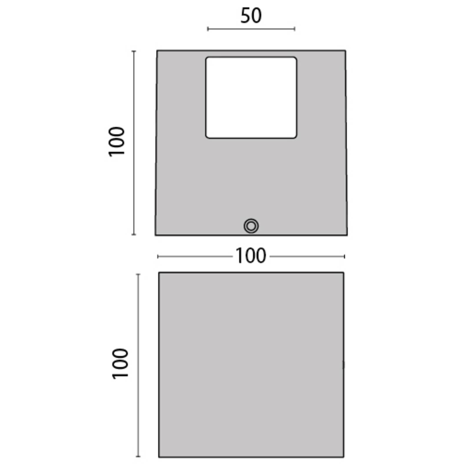 Performance in Lighting Applique LED 303348 4WB grise 3 000 K