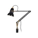 Original 1227 Applique murale noire Fiche en laiton - Anglepoise