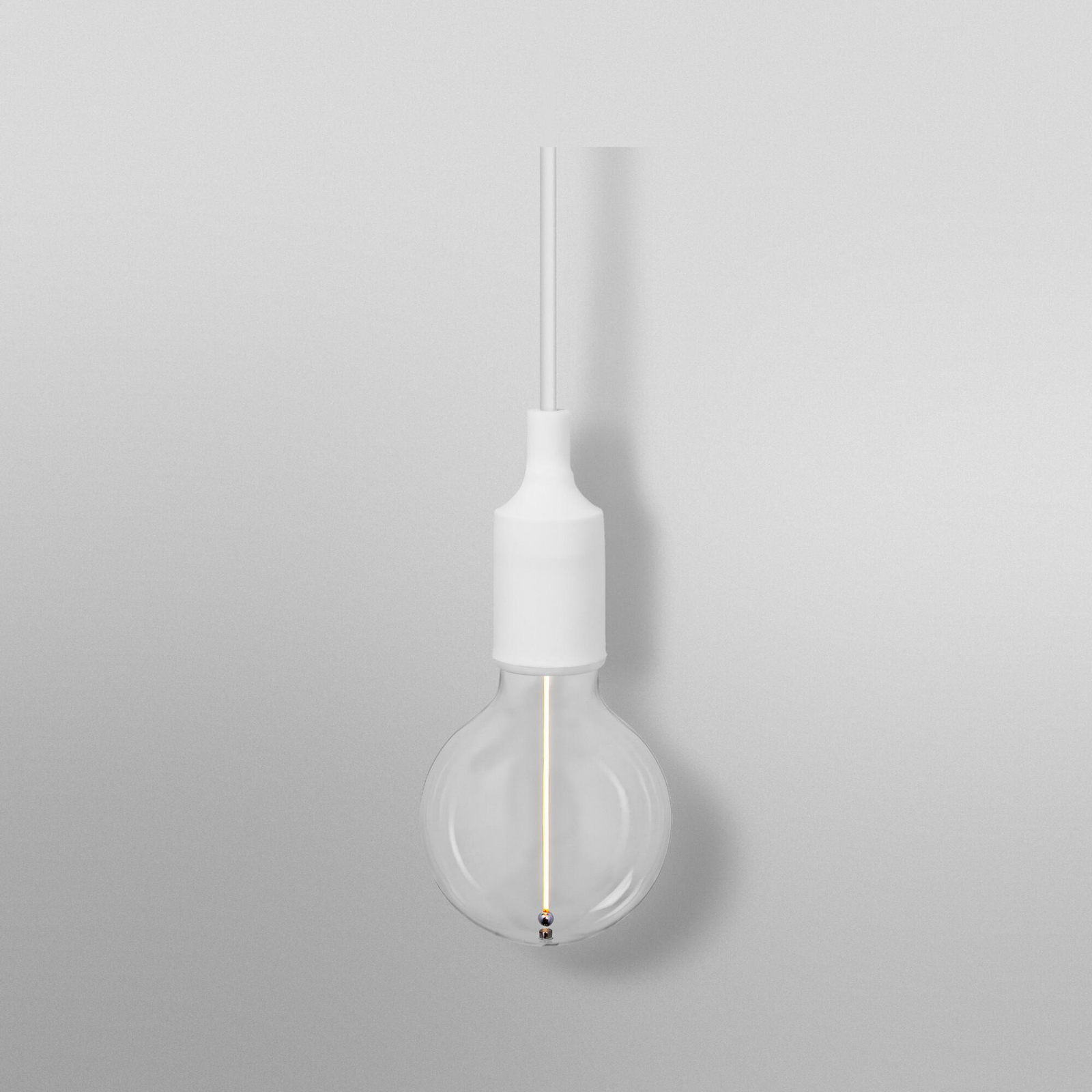 OSRAM Hängelampe VINTAGE 1906 BELL, weiß, Kunststoff, Ø 9 cm