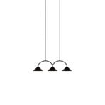 Curve 3 Lustră Pendul Black - Globen Lighting