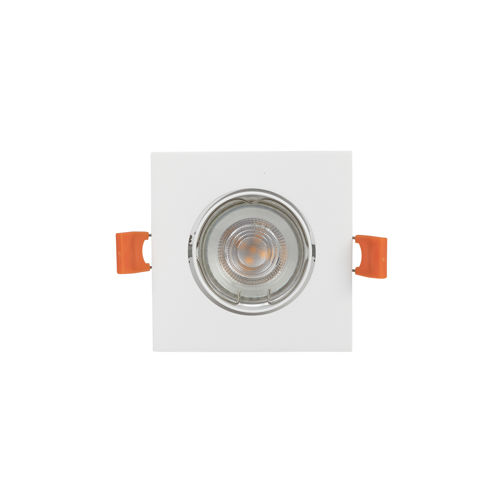 PRIOS inbouwlamp Fibur, wit, 9 cm, GU10, set van 10